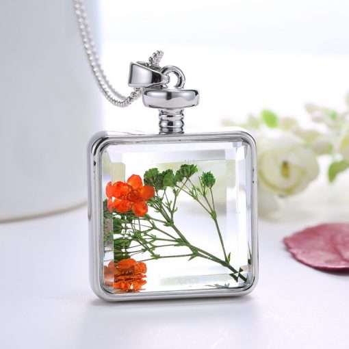 jewelry starry dried flower necklace plant dried flower pendant factory wholesale bouquet accessories Mixed batch YYH-004