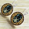 Hot popular new Andreas Preis animal illustration time gemstone French earrings YFT-065