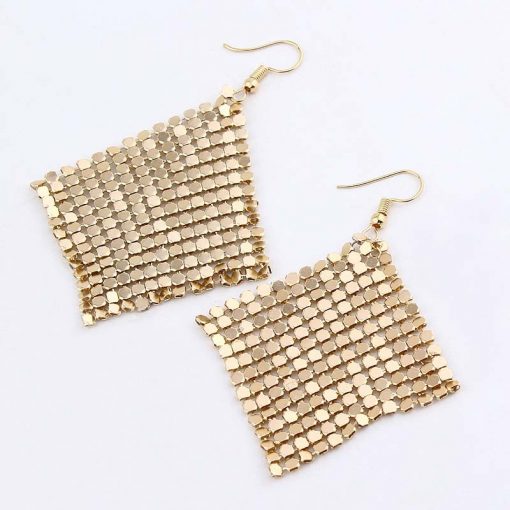 European and American fashion jewelry Fashion small square long earrings bride evening dress jewelry accessories new YLX-065