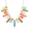Colored resin necklace exaggerated jewelry new necklace YNR-020