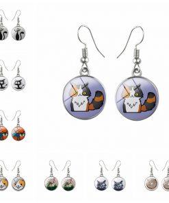 Cartoon Kitty Time Gemstone Earrings Mixed Batch yft-113
