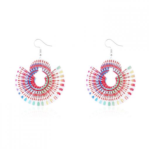 New paint painting National wind earrings wholesale YNR-038