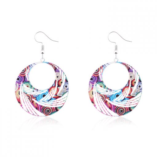 Fashion Painted Paint Ethnic Wind Earrings Wholesale YNR-030