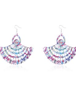 New paint painting National wind earrings wholesale YNR-037
