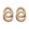 New European and American style earrings jewelry Alloy 8 word painting plating earrings manufacturers wholesale YLX-057