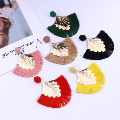 Women’s new creative fashion tassel earrings trend jewelry factory direct YHY-012