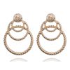 New exaggerated circle earrings metal multi-layer round earrings Vintage fashion earrings YLX-105