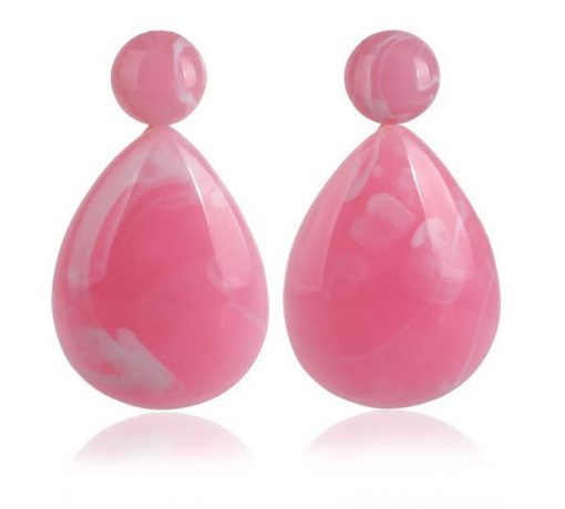 Ms. Exaggerated Resin Droplets Gemstone Earrings Fashion Boho YLX-081