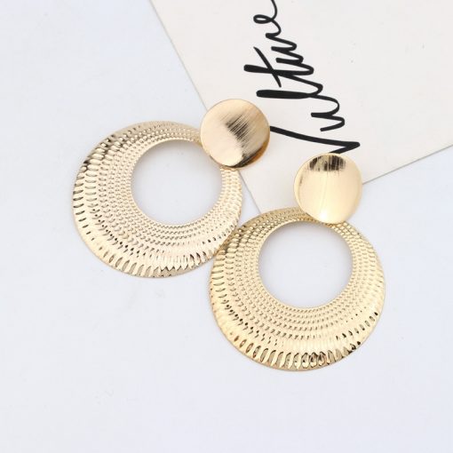 Europe and the United States cross-border jewelry Simple fashion wild earrings geometric round earrings wholesale has been slightly township -048