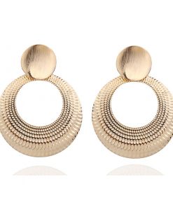 Europe and the United States cross-border jewelry Simple fashion wild earrings geometric round earrings wholesale has been slightly township -048
