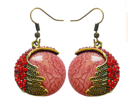 Vintage Bohemian Opal Earrings Handmade Ethnic Earrings Wholesale YFT-110