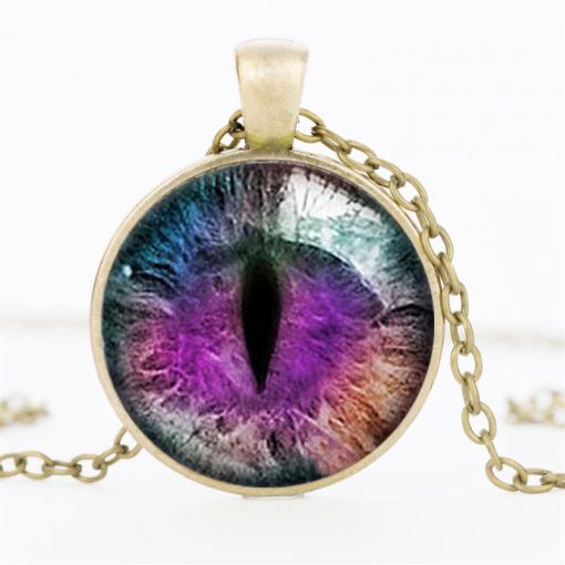 Time Gemstone Eye Necklace Jewelry Pendant Wholesale YFT-135