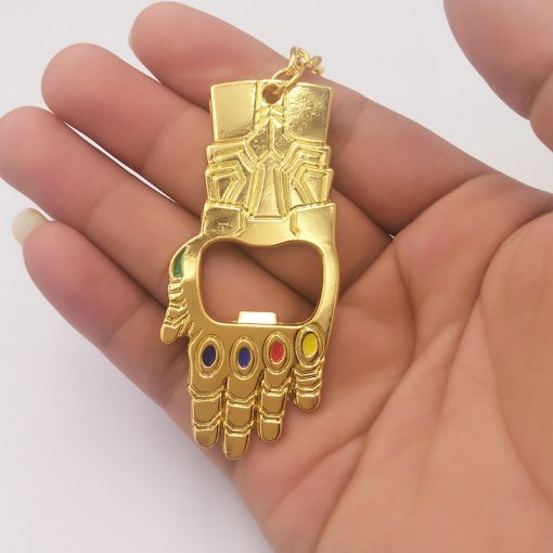 Sanos tyrant Thanos Avengers Necklace Iron Man Pendant Bracelet Keychain Opener YFT-149
