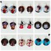 Women’s popular new painted African portrait wooden earrings Mixed batches shipped SZAX-225