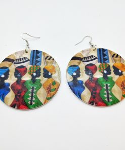 European and American popular African patterns Fashion wood earrings SZAX-246