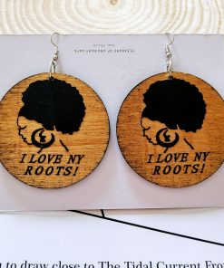 European and American popular African portrait round fashion wood earrings SZAX-252