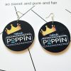 New African series painted popular wooden earrings SZAX-210New African series painted popular wooden earrings SZAX-210