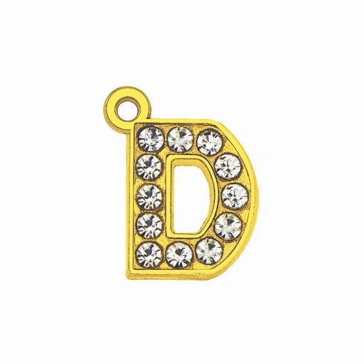 15mm gold hanging letters for pendants, bags, etc.