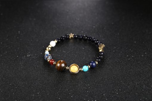 Hot sale solar system eight planets natural stone bead bracelet MS-002