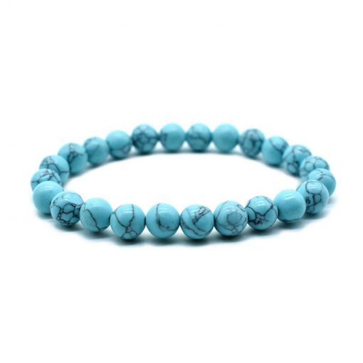 Women’s Men’s Fashion Bracelets 24 Fine Turquoise Bracelets 8MM Beads HYue-044