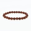 8MM Sandstone Single Circle Simple Manual Beaded Men and Women Bracelets Factory Wholesale HYue-054