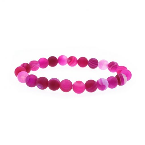 Fashion Simple Single Agate Bracelet Natural Stone Bracelet New Red Bead Bracelet HYue-052