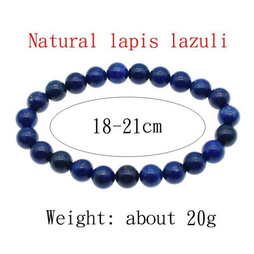 8MM Natural Lapis Lazuli Fashion Single Loop Bracelet Wholesale HYue-040