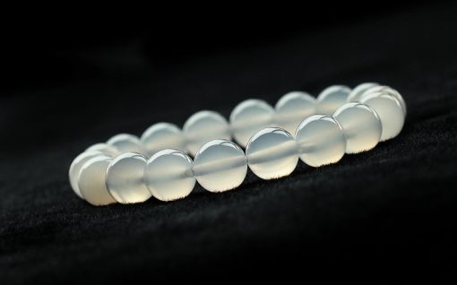 Natural white agate gemstone bracelet 6-12mm GLGJ-073