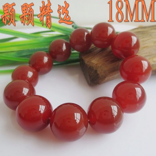 Boutique A Grade 6-18MM Natural Red Agate Bracelet GLGJ-068