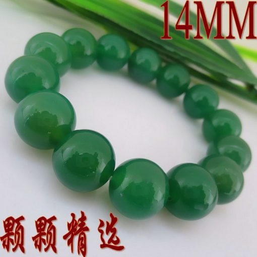 Boutique A Natural Green Agate Gem Bracelet Bead Diameter 6-14MMGLGJ-079