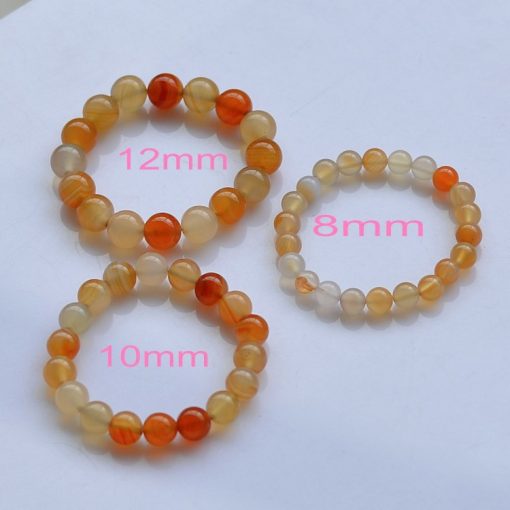 Fine 6-14mm natural color natural agate finished bracelet GLGJ-086