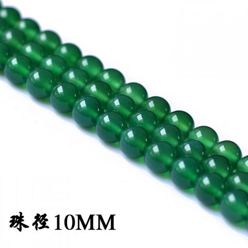 Boutique A grade natural green agate loose beads diy accessories 4-14MM GLGJ-075