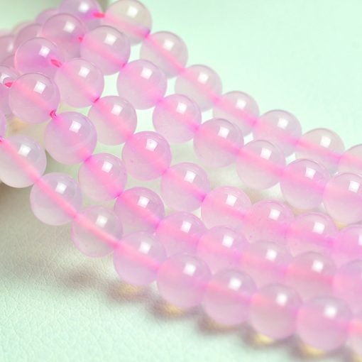 6-10mm pink agate gemstone, about 38cm, GLGJ-074