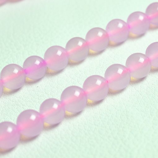 6-10mm pink agate gemstone, about 38cm, GLGJ-074