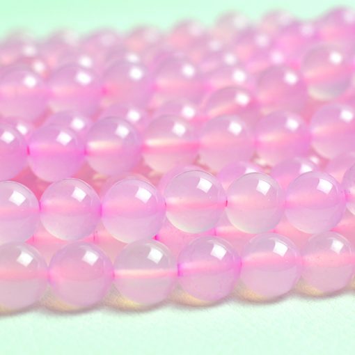 6-10mm pink agate gemstone, about 38cm, GLGJ-074