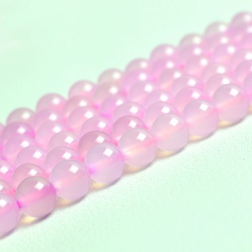 6-10mm pink agate gemstone, about 38cm, GLGJ-074