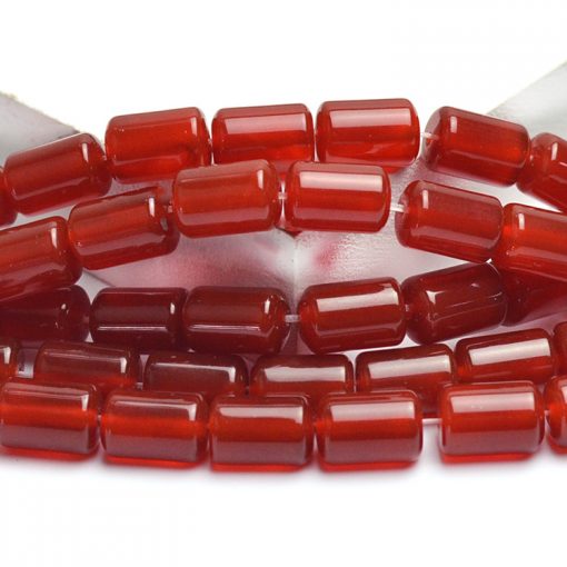 12x8mm natural cylindrical red agate loose beads DIY accessories beads GLGJ-088