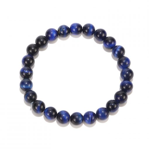 Hot Sale Unisex Natural Blue Tiger Eye Stone Bracelet Wholesale MS-018