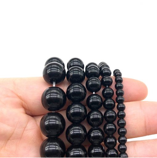 Hot  6-12 mm selling Russian natural coal crystal ultra light radiation-proof DIY loose beads GLGJ-146