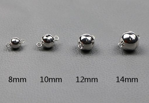 S925 silver handmade accessories DIY necklace bracelet magnet ball buckle SZYX-195