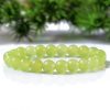 6-8MM Grape Green Chalcedony Female Bracelet Wholesale GLGJ-179