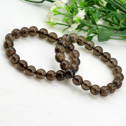 5-10mm natural brown crystal finished bracelet factory wholesale GLGJ-153