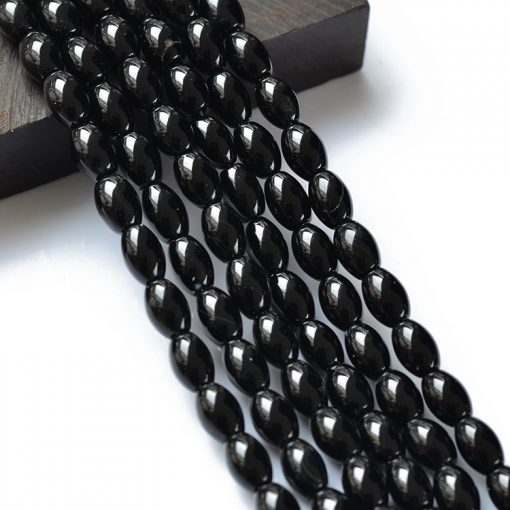 Natural black agate 8x12mm gemstone loose beads DIY accessories GLGJ-112