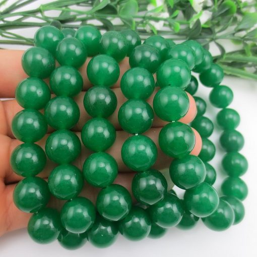 6-12MM green chalcedony DIY loose beads accessories wholesale GLGJ-184