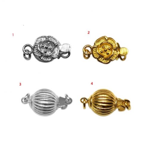 S925 silver handmade accessories DIY necklace bracelet magnet ball buckle YYZ-196