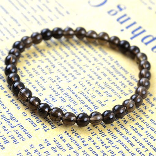 5-10mm natural brown crystal finished bracelet factory wholesale GLGJ-153