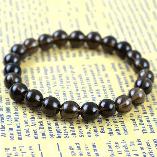 5-10mm natural brown crystal finished bracelet factory wholesale GLGJ-153