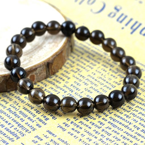 5-10mm natural brown crystal finished bracelet factory wholesale GLGJ-153