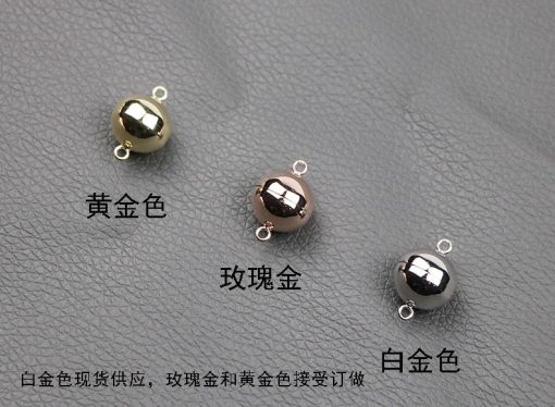 S925 silver handmade accessories DIY necklace bracelet magnet ball buckle SZYX-195