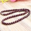 6mm AA grade natural garnet necklace wholesale about 18 inches long GLGJ-192